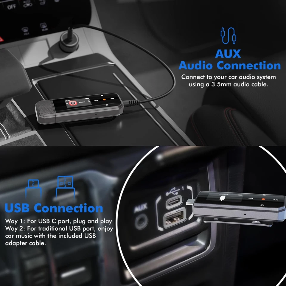 64GB Type-C USB MP3 Player with Bluetooth 5.3, Clip Portable Music Player wit... - Image 4 of 4