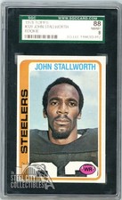 John Stallworth 1978 Topps Rookie Card #320 SGC 8 NM-MT. rookie card picture