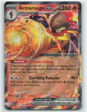 2023 Pokemon, Paradox Rift, #27/182 Armarouge ex, Holo Double Rare NM