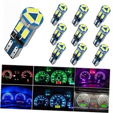 10x T5 Led Bulbs Wedge 74 70 37 17 2721 Pc74 Pc37 Led Lamps For Car Green