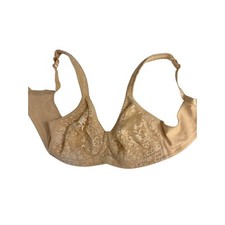 Playtex secrets bra style 4431 size 38C wireless lacy beige