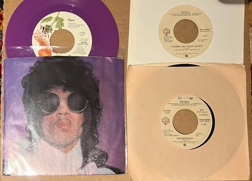 Prince lot 3 singles purple vinyl PROMOS! VG++ or better When Doves Cry
