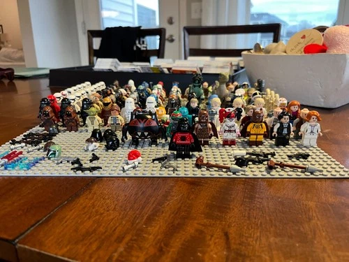 lego star wars minifigures bulk some rare minifigures-base plate not included