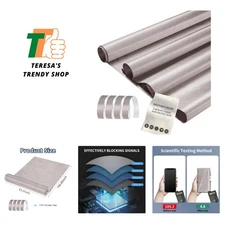 Faraday Fabric 43" x 196" Faraday Cloth Military Grade Protection Fabric for ...