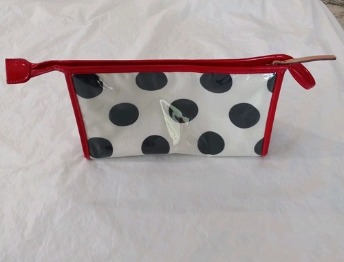 Kate Spade Polka Dot Hand Bag Toiletry Bag Mini Purse - Picture 2 of 9