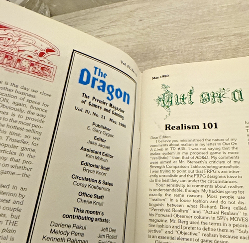 The Dragon Magazine #37 Dungeons & Dragons TSR D&D Vintage May 1980 - Picture 3 of 8
