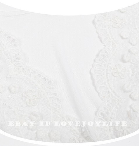 2-teiliges Damen Baumwolle Nachthemd Morgenmantel Set Sexy Kleid Lang Negligee Lounge Nachthemd - Bild 14 von 35