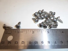 #10 x 1/2" Pan Head Square Drive Sheet Metal Screw SS 18-8 VINTAGE USA  Qty 20