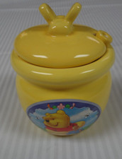 Disney Winnie The Pooh HUNNY Barattolo Miele con Coperchio Ceramica Giallo