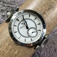 Lucien Piccard Casablanca Ladies 10268 Silver Tone Quartz Analog 36mm Watch 7"