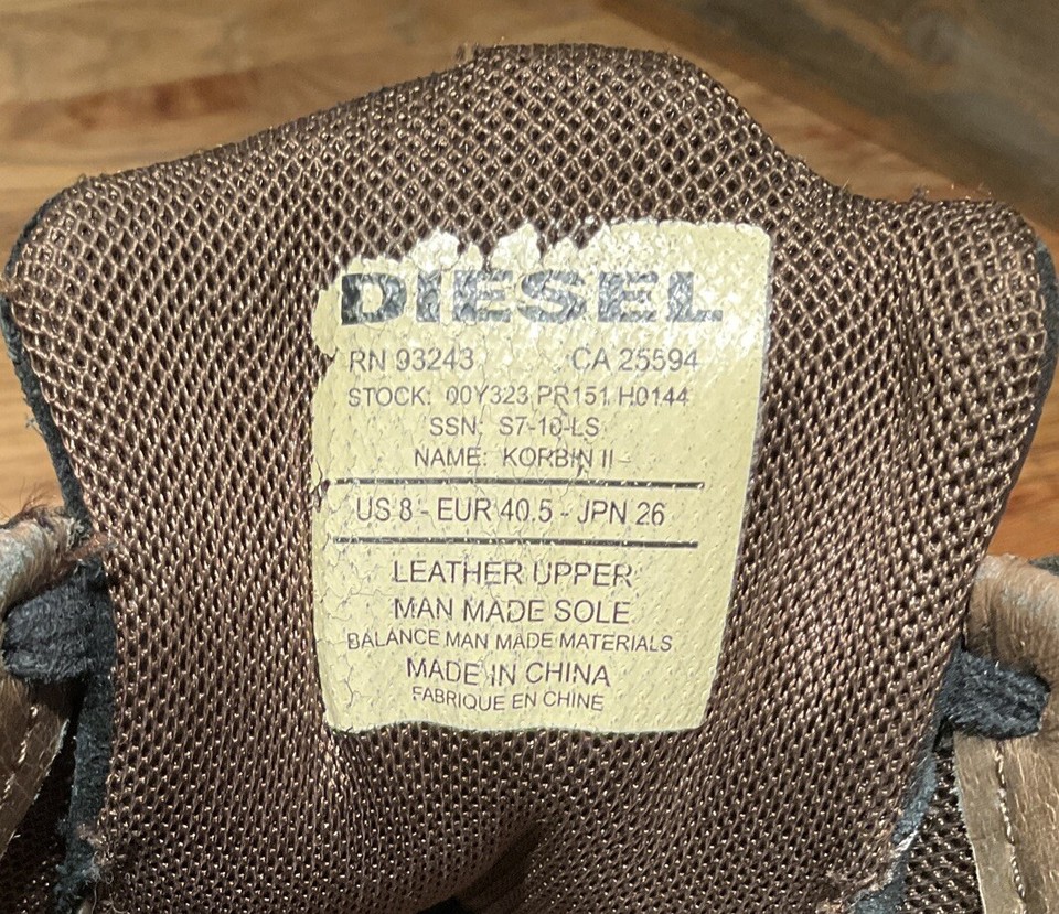 Vintage Used Diesel Korbin II Shoes Black Size US 8 EUR 40.5 JPN 26 eBay