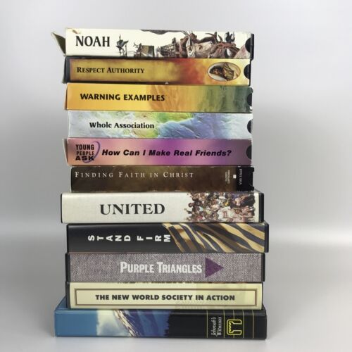 Watch Tower Jehovah's Witness Noah Stand Firm Bible Tract Society VHS Lot of 11 - Picture 1 of 17