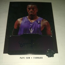 PAPE SOW 2004 BLACK DIAMOND AUTOGRAPH ROOKIE RAPTORS CAL STATE FULLERTON TITANS