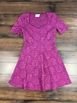 Pins and Needles Purple Lace Skater Dress - Size S | eBay Pins and Needles Purple Lace Skater Dress - Size S | eBay