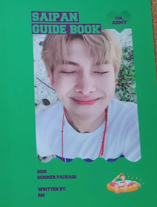BTS 2018 Summer Package RM Namjoon Saipan Guide Book Random Photo Book