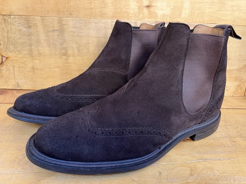 Church’s ‘GRANSLEY 2’ Hombres Marrón Gamuza Cuero Bota Chelsea Talla UK 9 G/US 10 Foto 4 de 4