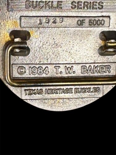 Texas Sesquicentennial Alamo San Jacinto Capital 1836-1986 Belt Buckle Limited - Picture 3 of 4