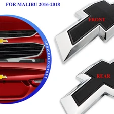 Front Grille & Rear Black Bowtie Emblem Set For Malibu 2016-2018 84337320
