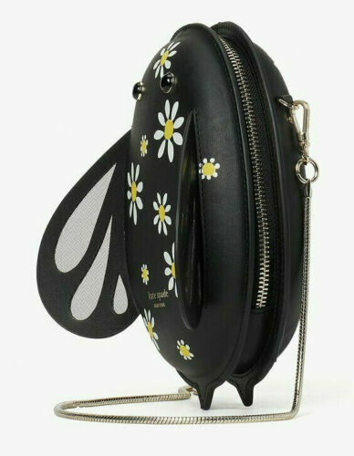 💚 Bolso Bandolera Kate Spade BUZZ Abeja Flor Margarita Floral Cuero Novedad Cartera - Imagen 3 de 5