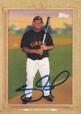 PABLO SANDOVAL SIGNED AUTO'D 2010 TOPPS TURKEY RED CARD SAN FRANCISCO GIANTS