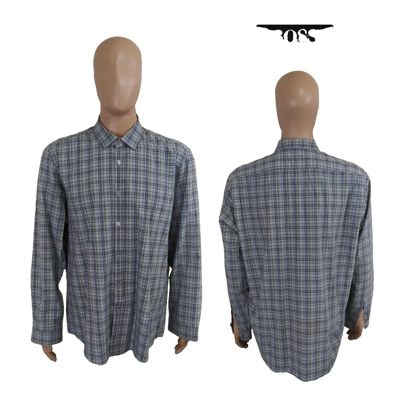 Botón Casual occidental HUGO BOSS Algodón-Down Shirts for Men