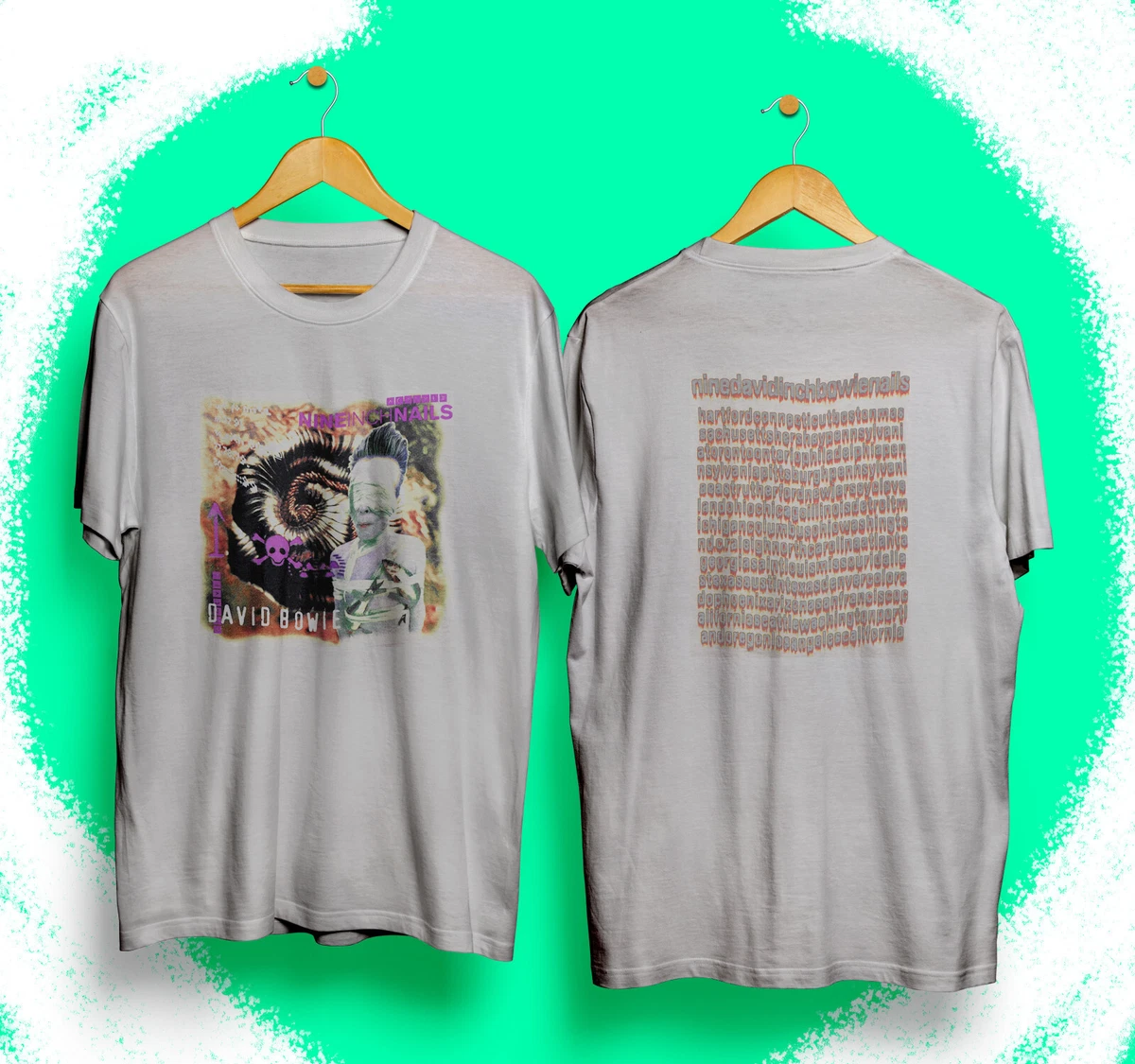 RARE 1995 David Bowie Nine Inch Nails Tour Shirt t shirt tee | eBay