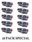 10 Pack Bundle 4, 6, & 8 Gauge AWG AGU Inline Fuse Holder for Amp & Power Wire