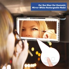 Led Sun Visor Vanity Mirror - Rechargeable Hd Makeup Mirror For Car Interior Led Sun Visor Vanity Mirror - Rechargeable Hd Makeup Mirror For Car Interior
