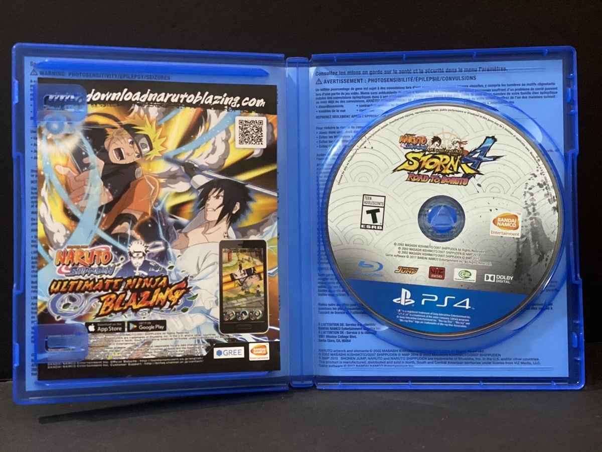 Naruto Shippuden Ultimate Ninja Storm 4 Road To Boruto - Sony PS4 - DISC  ONLY 722674120760