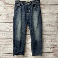 Express Jeans Mens Size 32X32 Blue Boot Cut Precision Fit 100% Cotton MP-R7