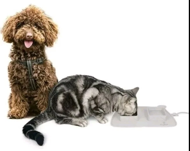 Kingfluff 旅行便携式宠物喂食垫带碗可折叠硅胶 — 第 2/3 张图片