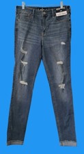 Hollister Ca Womens Classic Stretch High Rise Super Skinny Jeans 9L w29 L32