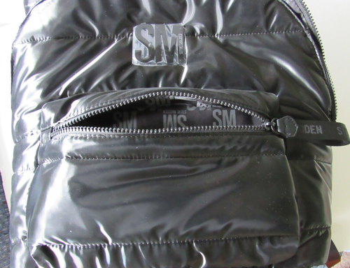 $118 STEVE MADDEN Travel Black Nylon Backpack W/ Trolley Sleeve School Gym NEW - Picture 16 of 17