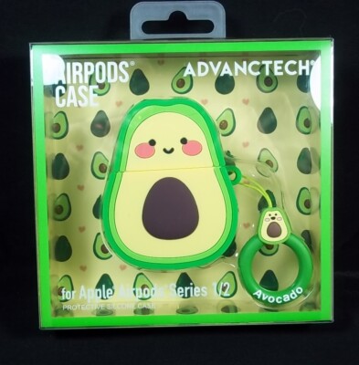Advanctech Avocado  Case +loop ring for Airpods Series 1/2 NEW