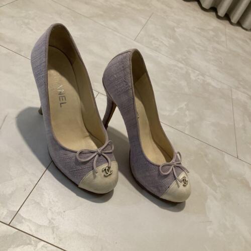 Zapatos de salón para mujer 7,0 US Chanel tacón de tweed - Imagen 1 de 8