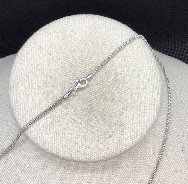 Vintage Sterling Silver 925 Unique Design Chain Necklace 16