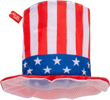 Patriotic Uncle Sam Top Hat, 4Th of July Top Hat for Independent Day Party Suppl