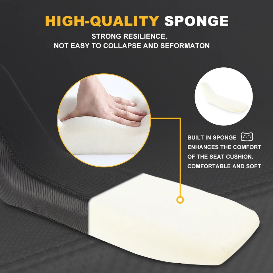 Kit de funda de asiento inferior cojín esponja apto para Kawasaki KLX250 / S / SF 2009-2020 Foto 3 de 4