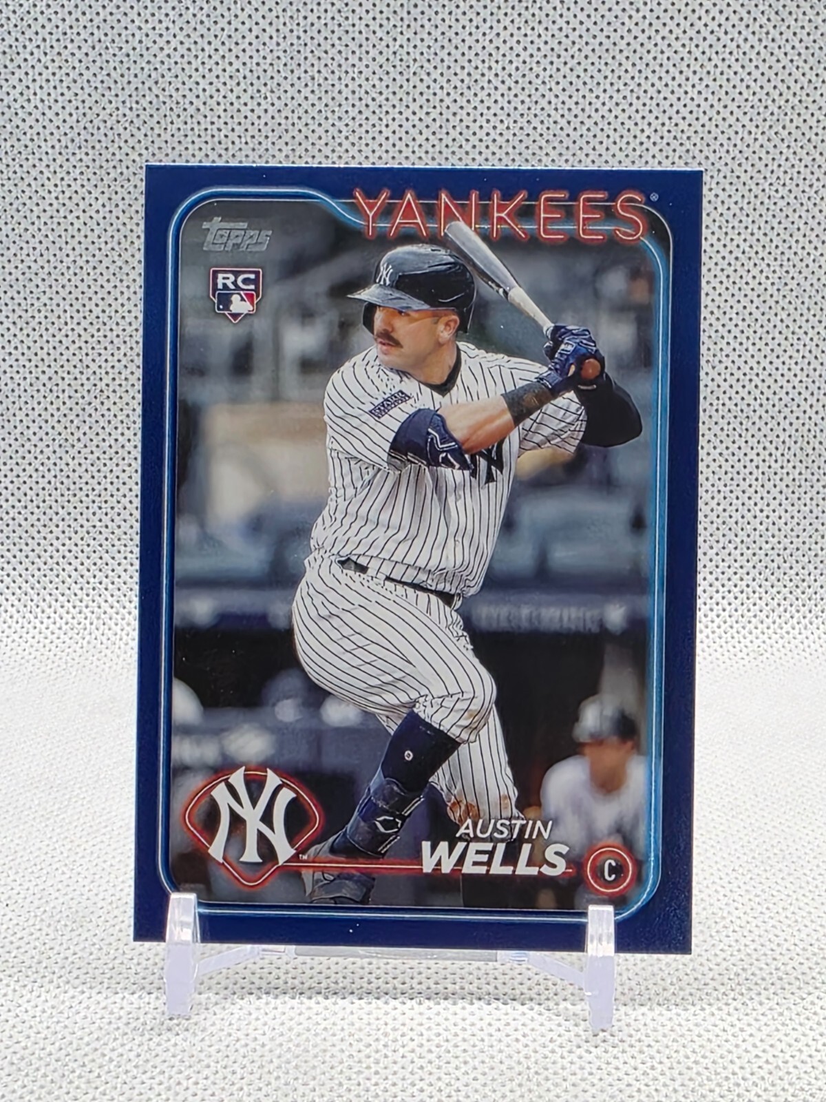 2024 Topps Austin Wells RC Royal Blue Rookie #624 Yankees