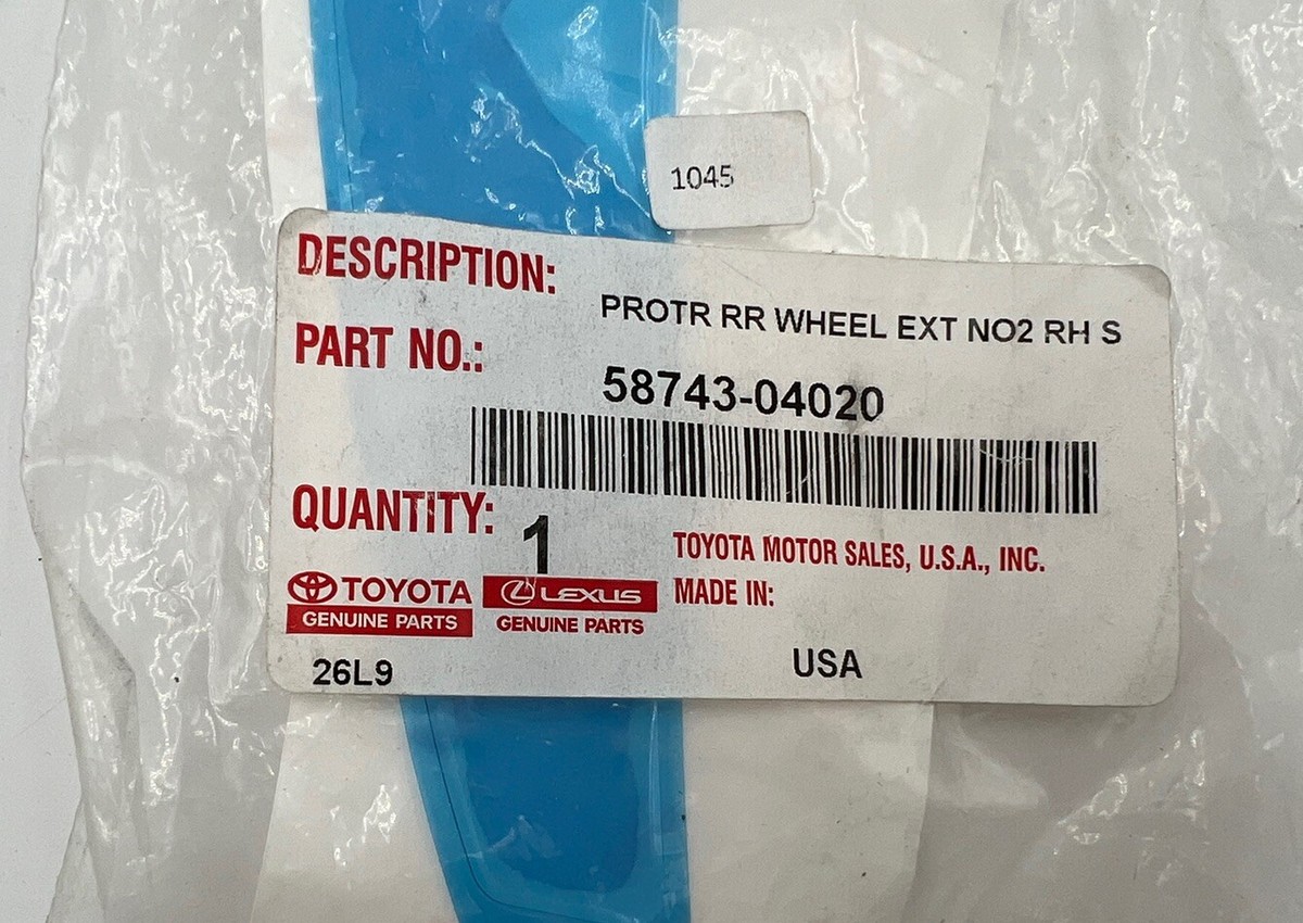 アオ　0423 Genuine Toyota Side Panel Protector 58743-04020 OEM NEW | eBay