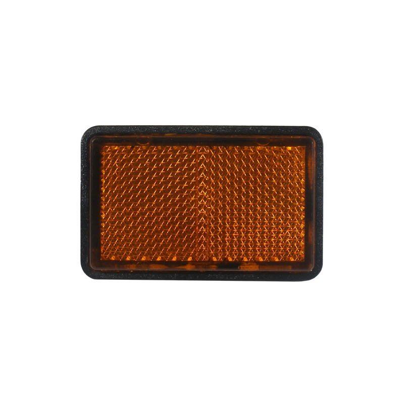 Amber Reflector Rectangular Bolt On 5mm Thread Quad ATV Parts