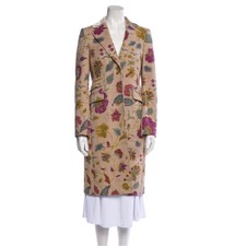 Vintage Etro Floral Print Wool Coat Jacket Camel Neutral Auth Gorpcore Size 4