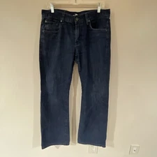 7 For All Mankind Bootcut Jeans Men's 34x34 Dark Wash Blue Denim