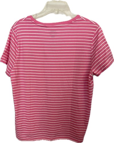 Polo Ralph Lauren Women's T Shirt Pink Striped Size XL - Picture 2 of 4
