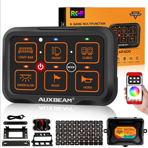AUXBEAM RGB 6 Gang Switch Panel Light Bar Control System Phone bluetooth Control - Picture 4 of 12