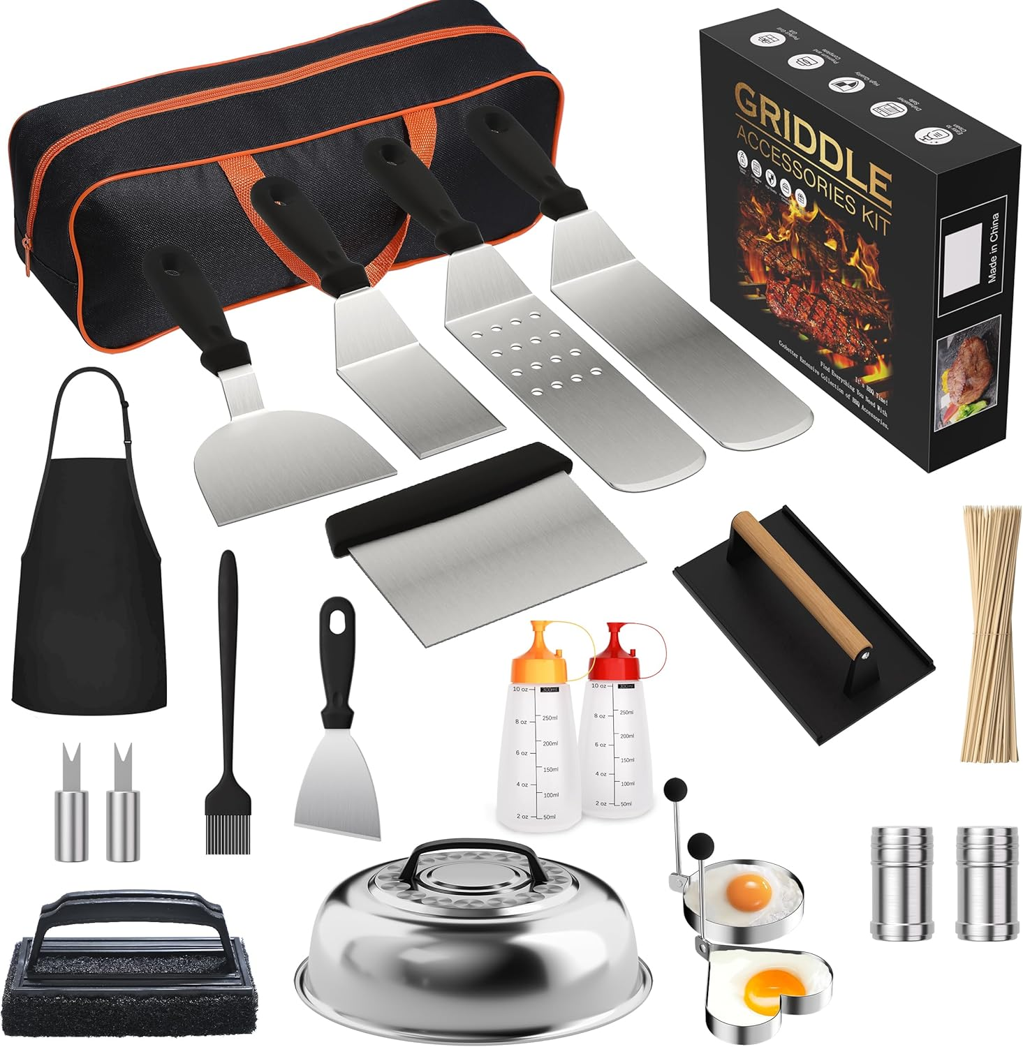 120-Piece Griddle Accessories Kit for Blackstone with Perfect Flavor Enhancement