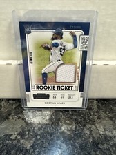 2021 Contenders Baseball Rookie Ticket Cristian Javier Patch #RTJ-CJ