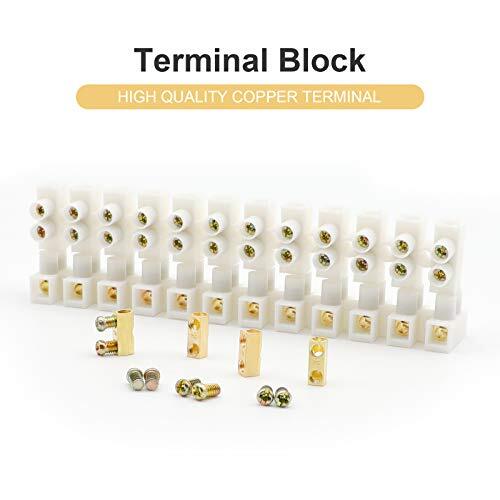12 Position Reihenklemme Set Stromanschlussblock für Beleuchtungsgeräte... - Bild 4 von 7