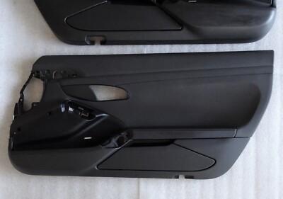 PORSCHE 2012 991 BLACK RIGHT & LEFT DOOR PANEL SET W / O KEYLESS W