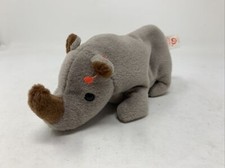 RETIRED Ty Beanie Baby SPIKE RHINO - Free Shipping